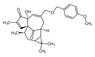 827325-42-8 (1aR,2S,5aR,8aS,9R,10aR)-5a-hydroxy-4-(((4-methoxybenzyl)oxy)methyl)-1,1,7,9-tetramethyl-1,1a,2,3,5a,9,10,10a-octahydro-6H-2,8a-methanocyclopenta[a]cyclopropa[e][10]annulene-6,11-dione