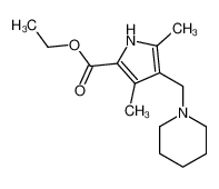 101261-00-1 spectrum, 3,5-dimethyl-4-piperidinomethyl-pyrrole-2-carboxylic acid ethyl ester