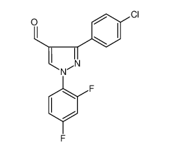 3-(4-CHLOROPHENYL)-1-(2,4-DIFLUOROPHENYL)-1H-PYRAZOLE-4-CARBALDEHYDE 618098-76-3