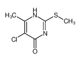 5-chloro-6-methyl-2-methylsulfanyl-1H-pyrimidin-4-one 6328-59-2