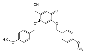 2-(hydroxymethyl)-1,5-bis((4-methoxybenzyl)oxy)pyridin-4(1H)-one 120404-76-4