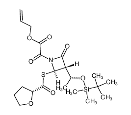 (3S,4R)-1-(allyloxy)oxoacetyl-3-((R)-1-hydroxyethyl)-4-((R)-2-tetrahydrofuranyl)carbonylthio-azetidin-2-one 429691-43-0