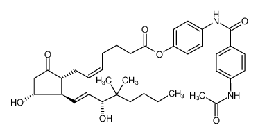 16,16-DIMETHYL PGE2 4-(4-ACETAMIDOBENZAMIDO) PHENYL ESTER 62873-55-6