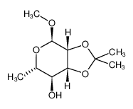 (3aR,4R,6S,7S,7aR)-4-methoxy-2,2,6-trimethyl-4,6,7,7a-tetrahydro-3aH-[1,3]dioxolo[4,5-c]pyran-7-ol 14133-63-2