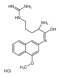 (2S)-2-amino-5-(diaminomethylideneamino)-N-(4-methoxynaphthalen-2-yl)pentanamide,hydrochloride 61876-75-3