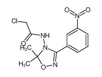 137557-41-6 2-chloro-N-(5,5-dimethyl-3-(3-nitrophenyl)-1,2,4-oxadiazol-4(5H)-yl)acetamide