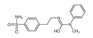 54160-75-7 1-methyl-1-phenyl-3-[2-(4-sulfamoylphenyl)ethyl]urea