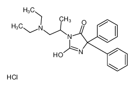 3-[1-(diethylamino)propan-2-yl]-5,5-diphenylimidazolidine-2,4-dione,hydrochloride 101564-65-2