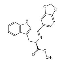 methyl (R)-2-((benzo[d][1,3]dioxol-5-ylmethylene)amino)-3-(1H-indol-3-yl)propanoate 749864-17-3