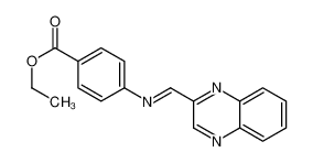 62294-77-3 ethyl 4-(quinoxalin-2-ylmethylideneamino)benzoate