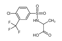 N-{[4-Chloro-3-(trifluoromethyl)phenyl]sulfonyl}alanine 1008594-59-9