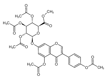 4’,5-二-O-乙酰基染料木碱7-(三-O-乙酰基-beta-D-葡萄糖醛酸甲酯)