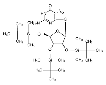 72409-24-6 spectrum, 2',3',5'-tri-O-(tert-butyldimethylsilyl)guanosine