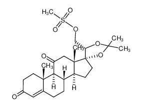 93064-85-8 17,20α-isopropylidenedioxy-21-methylsulphonyloxypregn-4-ene-3,11-dione