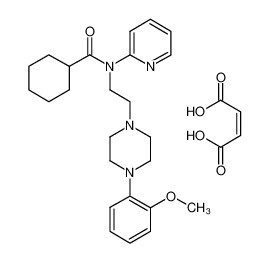 (Z)-but-2-enedioic acid,N-[2-[4-(2-methoxyphenyl)piperazin-1-yl]ethyl]-N-pyridin-2-ylcyclohexanecarboxamide 634908-75-1