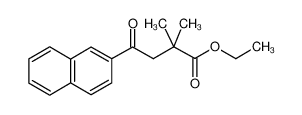 ethyl 2,2-dimethyl-4-naphthalen-2-yl-4-oxobutanoate 898753-71-4