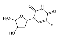 61168-97-6 5-fluoro-1-(4-hydroxy-5-methyloxolan-2-yl)pyrimidine-2,4-dione