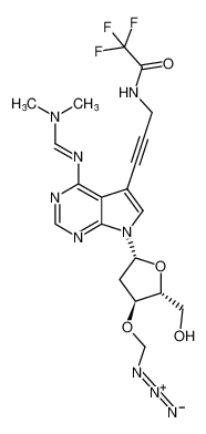 666847-91-2 structure, C20H22F3N9O4