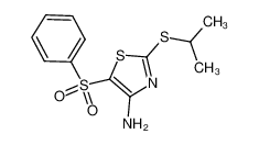 5-(benzenesulfonyl)-2-propan-2-ylsulfanyl-1,3-thiazol-4-amine 117420-81-2