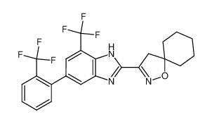 3-[7-trifluoromethyl-5-(2-trifluoromethylphenyl)-1H-benzimidazol-2-yl]-1-oxa-2-azaspiro[4.5]dec-2-ene