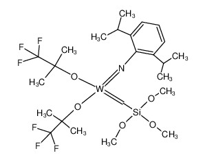 128951-60-0 structure, C24H39F6NO5SiW