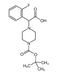 2-(2-fluorophenyl)-2-[4-[(2-methylpropan-2-yl)oxycarbonyl]piperazin-1-yl]acetic acid 444892-80-2