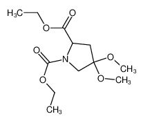 diethyl 4,4-dimethoxypyrrolidine-1,2-dicarboxylate