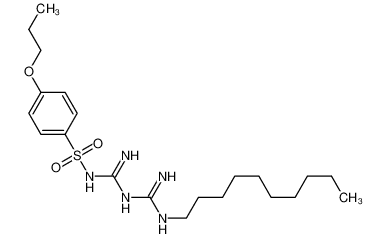 1-(N'-decylcarbamimidoyl)-2-(4-propoxyphenyl)sulfonylguanidine