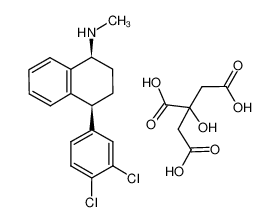 836597-67-2 spectrum, (1S-cis)-4-(3,4-dichlorophenyl)-1,2,3,4-tetrahydro-N-methyl-1-naphtalenamine citrate