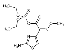 diethoxyphosphinothioyl (2Z)-2-(2-amino-1,3-thiazol-4-yl)-2-methoxyiminoacetate 162208-27-7