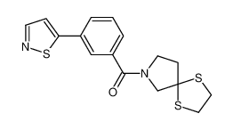 1,4-dithia-7-azaspiro[4.4]nonan-7-yl-[3-(1,2-thiazol-5-yl)phenyl]methanone 1202781-76-7