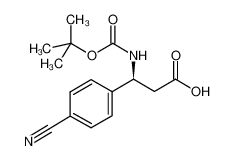 (3S)-3-(4-cyanophenyl)-3-[(2-methylpropan-2-yl)oxycarbonylamino]propanoic acid 500770-82-1