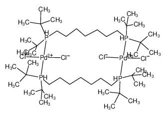 72930-21-3 structure, C46H104Cl4P4Pd2