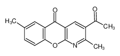 3-乙酰基-2,7-二甲基-5H-[1]苯并吡喃[2,3-b]吡啶-5-酮