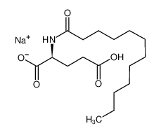 sodium;(2S)-2-(dodecanoylamino)-5-hydroxy-5-oxopentanoate 96%