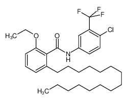 N-[4-氯-3-(三氟甲基)苯基]-2-乙氧基-6-十五烷基苯甲酰胺