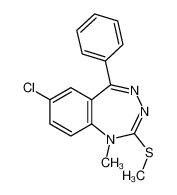 105448-13-3 7-chloro-1-methyl-2-methylsulfanyl-5-phenyl-1,3,4-benzotriazepine