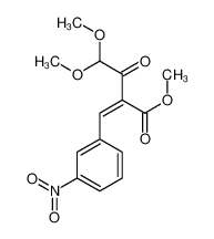 甲基-4,4-二甲氧基-2-(3-硝基苄基亚基)-乙酰乙酸酯