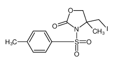 94953-04-5 4-(iodomethyl)-4-methyl-3-(4-methylphenyl)sulfonyl-1,3-oxazolidin-2-one