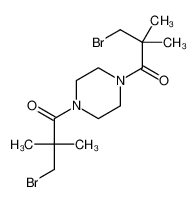 3-bromo-1-[4-(3-bromo-2,2-dimethylpropanoyl)piperazin-1-yl]-2,2-dimethylpropan-1-one 1760-15-2