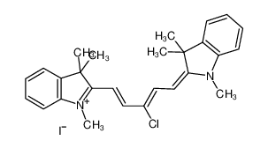 2-[3-chloro-5-(1,3,3-trimethylindol-1-ium-2-yl)penta-2,4-dienylidene]-1,3,3-trimethylindole,iodide 119569-97-0