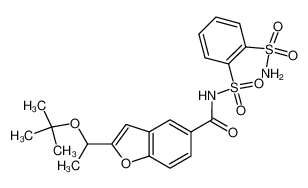 2-(1-tert-Butoxyethyl)-N-(2-sulfamoylphenylsulfonyl)benzofuran-5-carboxamide