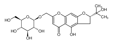 (S)7-[(beta-D-吡喃葡萄糖氧基)甲基]-2,3-二氢-4-羟基-2-(1-羟基-1-甲基乙基)-5H-呋喃并[3,2-g][1]苯并吡喃-5-酮