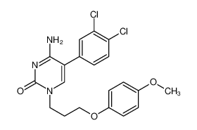 4-amino-5-(3,4-dichlorophenyl)-1-[3-(4-methoxyphenoxy)propyl]pyrimidin-2-one