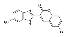 6-bromo-3-(6-methyl-1H-benzimidazol-2-yl)chromen-2-one 143376-74-3