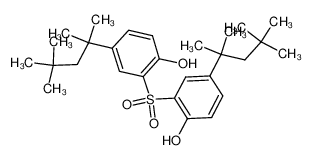 2-[2-hydroxy-5-(2,4,4-trimethylpentan-2-yl)phenyl]sulfonyl-4-(2,4,4-trimethylpentan-2-yl)phenol 15452-89-8