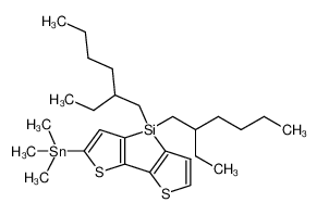 1228237-08-8 structure, C27H46S2SiSn