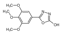 5-(3,4,5-Trimethoxyphenyl)-1,3,4-oxadiazol-2-ol 63698-53-3