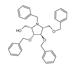 872360-65-1 spectrum, (2S,3R,4R,5R)-N-benzyl-3,4-dibenzyloxy-5-[(benzyloxy)methyl]-2-hydroxymethyl-pyrrolidine