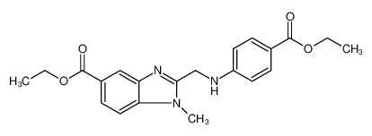 1H-​Benzimidazole-​5-​carboxylic acid, 2-​[[[4-​(ethoxycarbonyl)​phenyl]​amino]​methyl]​-​1-​methyl-​, ethyl ester 1422435-35-5